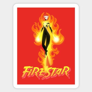 fiery red head Sticker